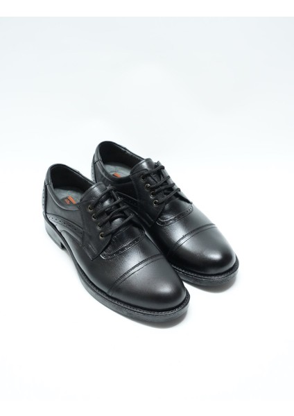 Eymen Shoes Cilt Deri Günlük Erkek Ayakkabı, Siyah (Ladik)