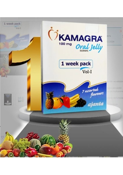 Kama-Gra1 Jelly Meyveli 7li Orijinal PERFOMANS%100 Aşk (10 Paket)