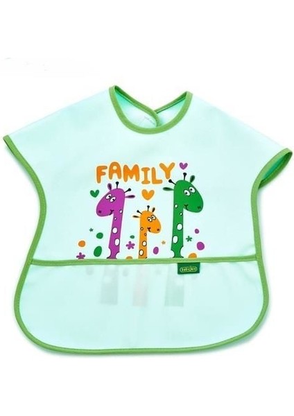Babyjem Poli Muşamba Büyük Mama Önlüğü 029 Yeşil