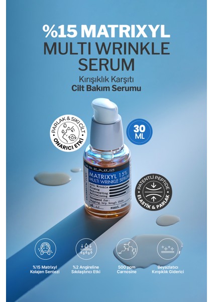 Anti Aging ve Sarkmalar Için Yüksek Etki Sağlayan Derma Factory Matrixyl %15 Serum fiyatları