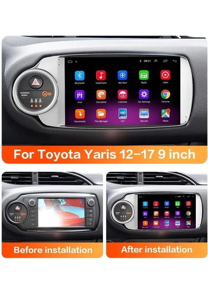 Toyota Yaris Android Multimedya Carplay 9 Inc Hd IPS Ekran 2/32GB Kamera Hediyeli modelleri