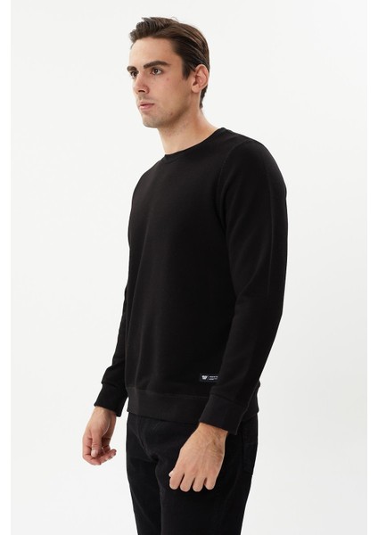 Esw 2905 Bisiklet Yaka Erkek Düz Ince Sweat Siyah fiyatları