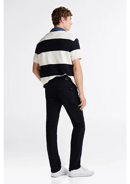 Erkek Denton Düz Paça Kot Pantolon - Lacivert modelleri