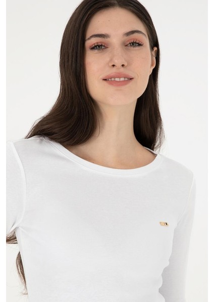 %100 Pamuk Bisiklet Yaka Kadın Sweatshirt modelleri