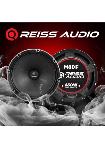 Rs- M8DF 20CM Özel Seri Oto Midrange Hoparlör 450WAT 200RMS Iki Adet