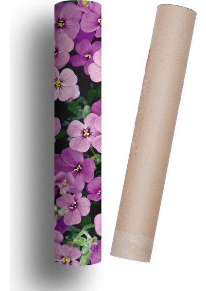 Buzdolabı ve Bulaşık Makinesi Kapak Sticker Folyosu Mor Çiçekler