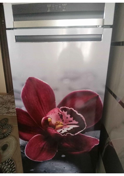 Buzdolabı ve Bulaşık Makinesi Kapak Kendinden Yapışkanlı Folyo Kaplama Bordo Orkide fiyatları