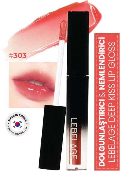 Nemlendirici Dudak Parlatıcı Gloss Lebelage Deep Kiss Volume Lip Gloss
