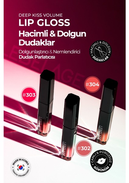 Nemlendirici Dudak Parlatıcı Gloss Lebelage Deep Kiss Volume Lip Gloss