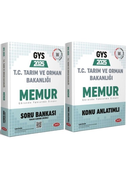 2025 GYS Tarım ve Orman Bakanlığı Memur Konu Anlatımlı - Soru Bankası 2 Kitap