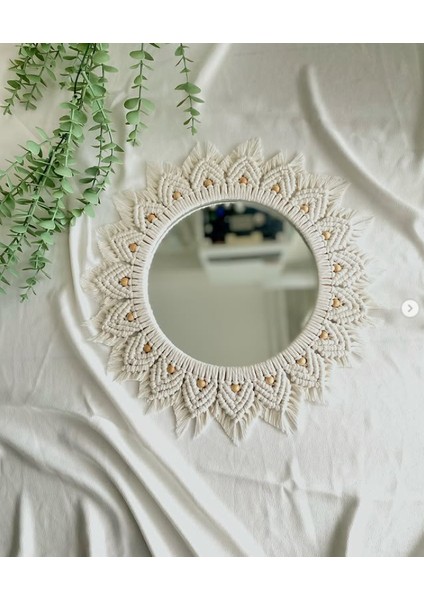 Makrome Dekor Doğal Ev Duvar Salon Dekor Aynalar Uygun El Yapımı fırsatları