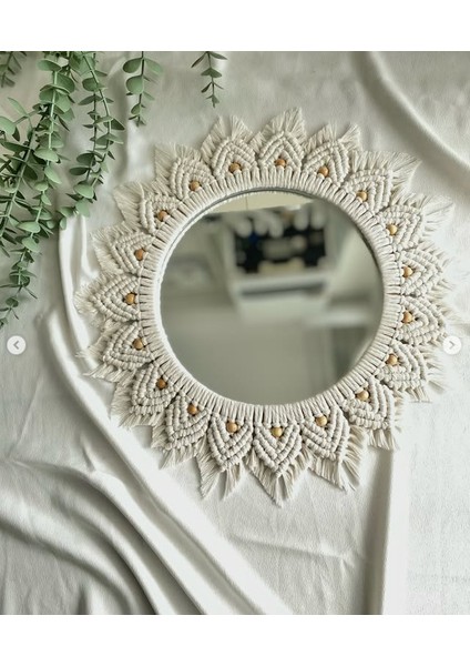 Makrome Dekor Doğal Ev Duvar Salon Dekor Aynalar Uygun El Yapımı indirimleri