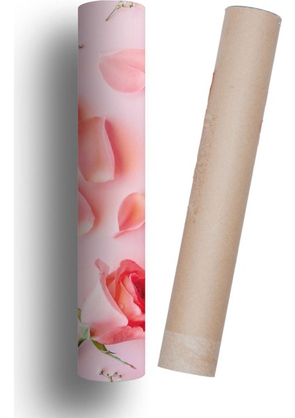 Buzdolabı ve Bulaşık Makinesi Kapak Kendinden Yapışkanlı Sticker Folyo Gül