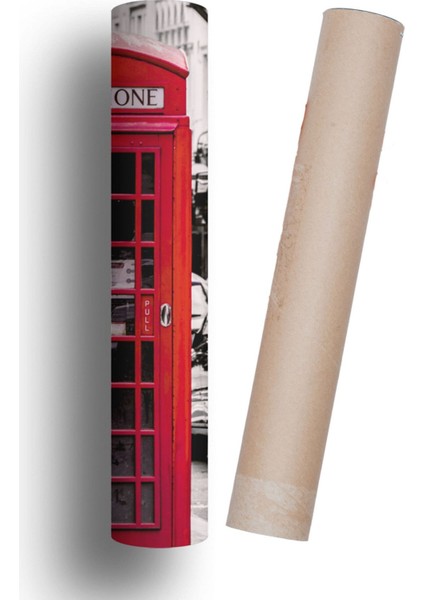Telefon Kulübesi Buzdolabı ve Bulaşık Makinesi Kapak Sticker Kendinden Yapışkanlı Folyo Kaplama