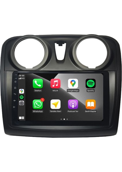 Dacia Sandero Android Carplay Multimedya 2010-2021 4gb Ram + 64GB Hafıza + 8 Çekirdek