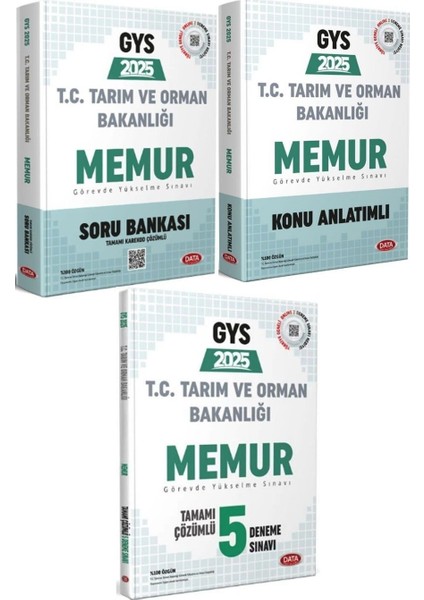 2025 GYS Tarım ve Orman Bakanlığı Memur Konu Anlatımlı - Soru Bankası - 5 Deneme