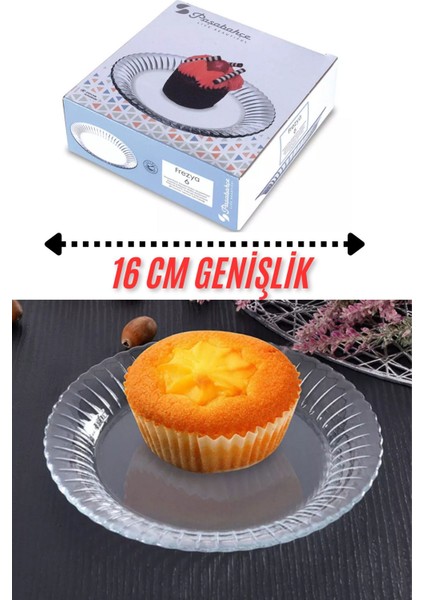 Frezya Pasta Tabak - 12 Li Pasta Sunum Tabağı 16 Cm.yuvarlak 10708