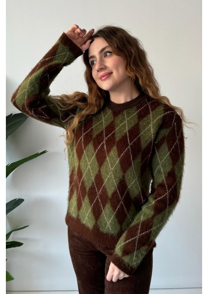 Baklava Desenli Kazak Haki modelleri