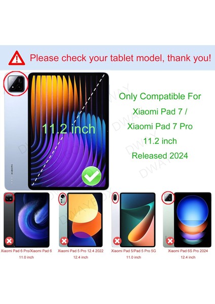 Xiaomi Pad 7 / Xiaomi Pad 7 Pro 11.2 Inç 2024 Için Kılıf (Yurt Dışından)
