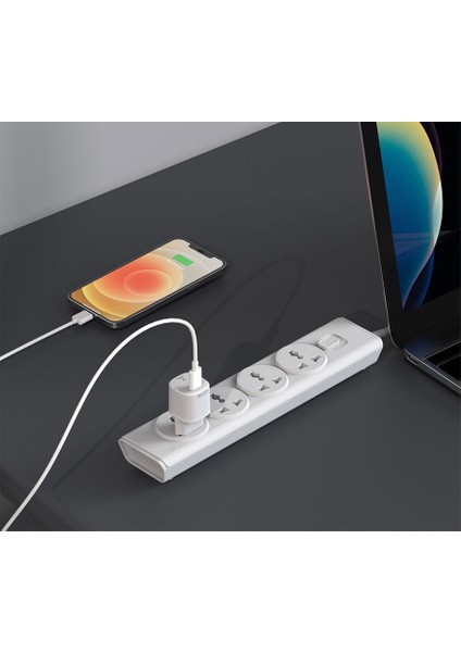 Hi30 Ultra Fast Cold Gan Compact Effıcıent & Hı Tech 30W Seyahat Hızlı Şarj Aleti USB C Type C To Type C