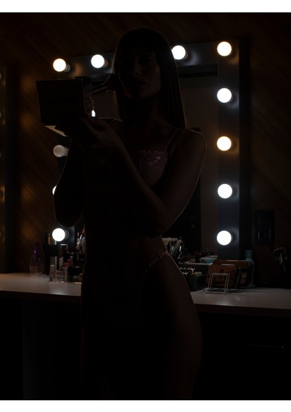 Dantelli Tül Çiçek Desenli Brode Nakışlı Sütyen Külot Takımı Altan Balenli fırsatları