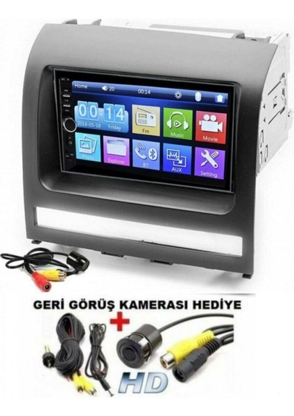 Fiat Albea Palio JS-485 Uyumlu Geri Görüş Kameralı Double Teyp modelleri