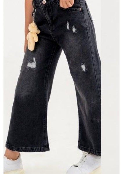 Kız Çocuk Ayıcık Aksesuarlı Kot Pantolon G3816 fiyatları