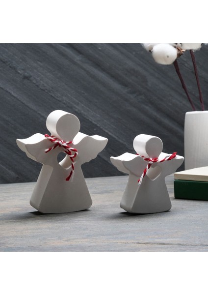 Melek 2li Set Biblo I Döküm Seramik Tozu modelleri