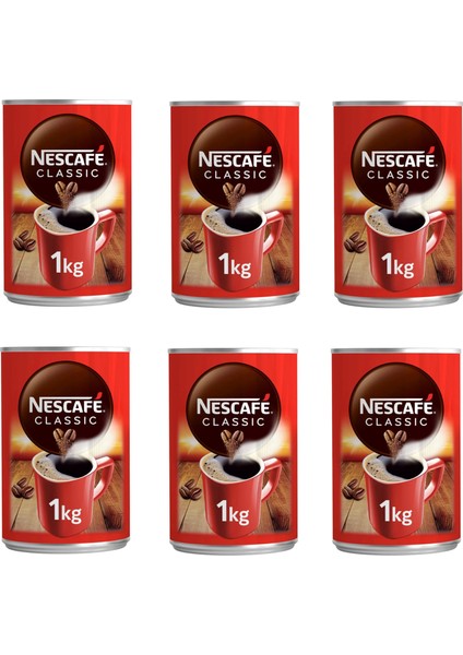 Classıc Kahve Teneke 1000 gr x 6 Adet
