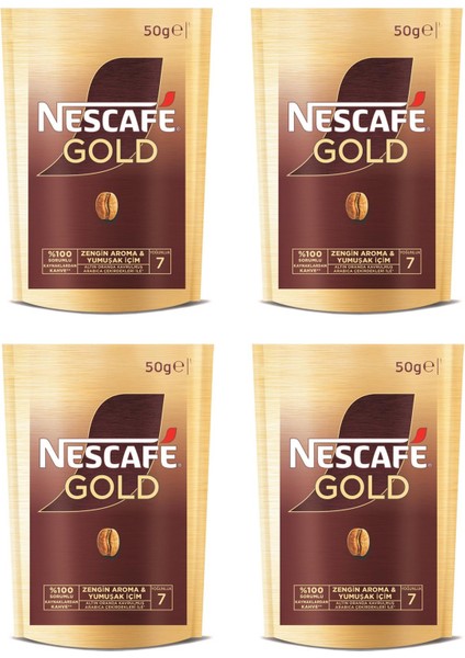 Gold Kahve Poşet 50 gr x 4 Adet