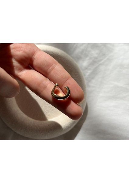 Nature Çelik Düz Gold Earcuff modelleri