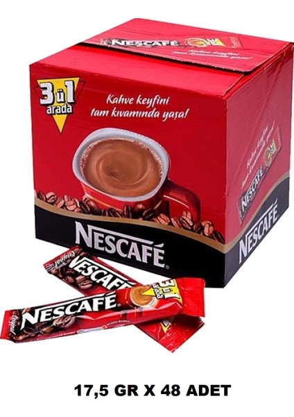 3ü1 Arada Orijinal Kahve 17,5 gr x 48 Adet