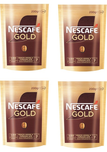 Gold Kahve Poşet 200 gr x 4 Adet