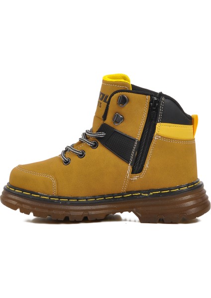 Sarı Fermuarlı Unisex Çocuk Bot Cane F