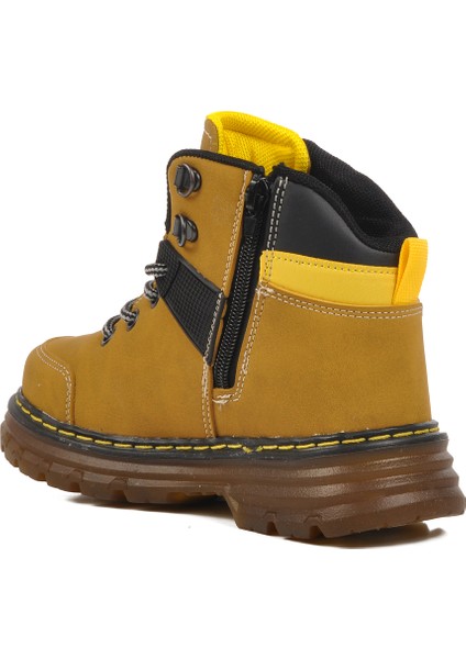 Sarı Fermuarlı Unisex Çocuk Bot Cane F