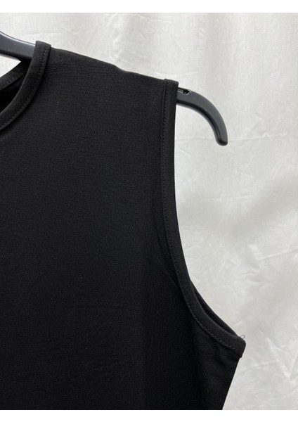 Efraze Sıfır Kollu Penye Içlik Body Bluz Tunik 69 cm 405 1624