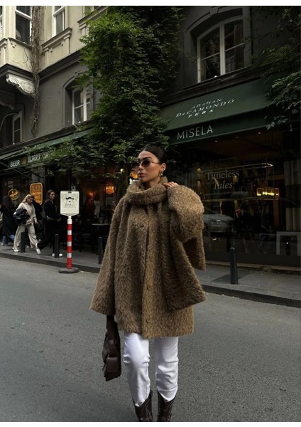 Yün Cıkartılabilen Atkılı ,kaban Ikili Takım- Kahve fiyatları