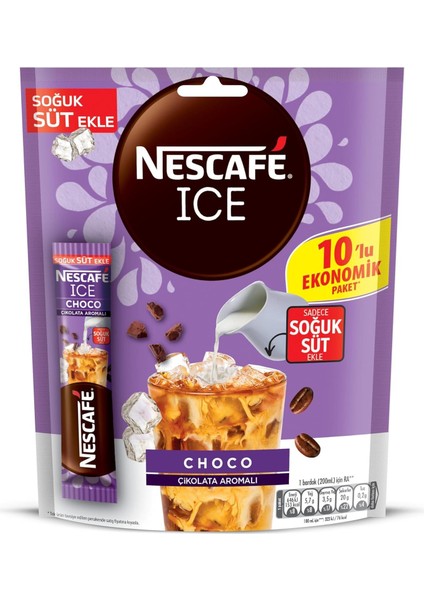 Ice Choco Çikolata Aromalı 10,6 gr x 10 Adet