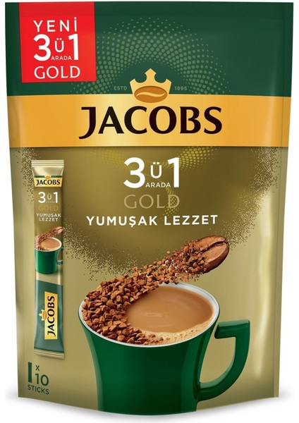 3ü1 Arada Gold Yumuşak Lezzet Kahve 18 gr x 10 Adet