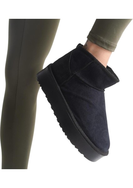 290A Günlük Kadın Bot Süet Içi Kürklü Yüksek Kalın Taban Kışlık Bot & Bootie Kalın Taban fiyatları