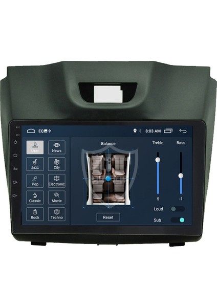 Isuzu D-Max Android Carplay Navigasyon Multimedya Ekran Teyp 2gb Ram + 32GB HDD