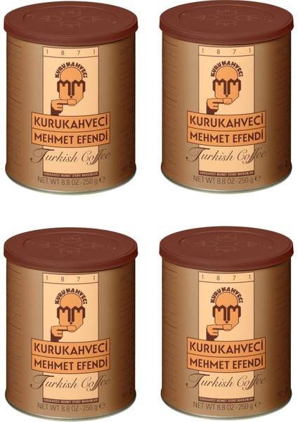 Türk Kahvesi 250 gr Teneke x 4 Adet