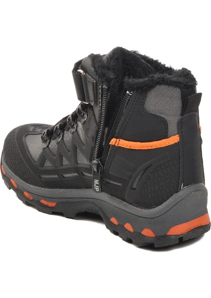 Siyah-Turuncu Unisex Cırtlı Çocuk Bot 1831 F