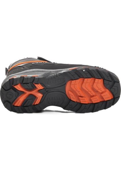 Siyah-Turuncu Unisex Cırtlı Çocuk Bot 1831 F