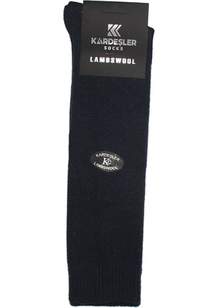 Erkek Diz Altı Lambswool Termal Yün Kışlık Havlu Kalın Çok Renkli Çorap 4'lü Paket