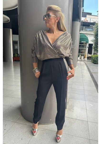 EXP24 Üst Metal Işıltı Tulum