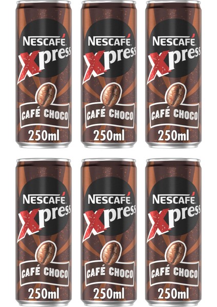 Xpress Cafe Choco Soğuk Kahve 250 ml x 6 Adet