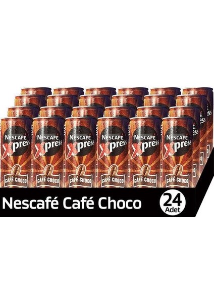 Xpress Cafe Choco Soğuk Kahve 250 ml x 24 Adet