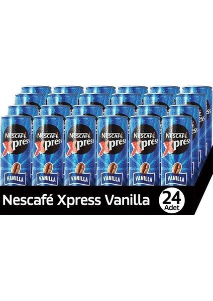 Xpress Vanilya Soğuk Kahve 250 ml x 24 Adet