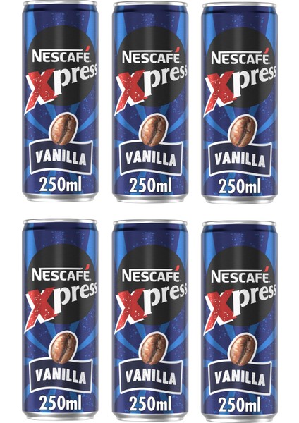 Xpress Vanilya Soğuk Kahve 250 ml x 6 Adet